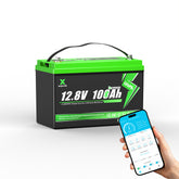 XSVPVOLT 12V 12Ah LiFePO4 Lithiumbatterie für Fischfinder, Camping & Kleingeräte