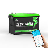 XSVPVOLT 12V 230Ah LiFePO4 Batterie mit Bluetooth für Heimspeicher und Solar-Backup